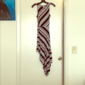Black and white stripe dress